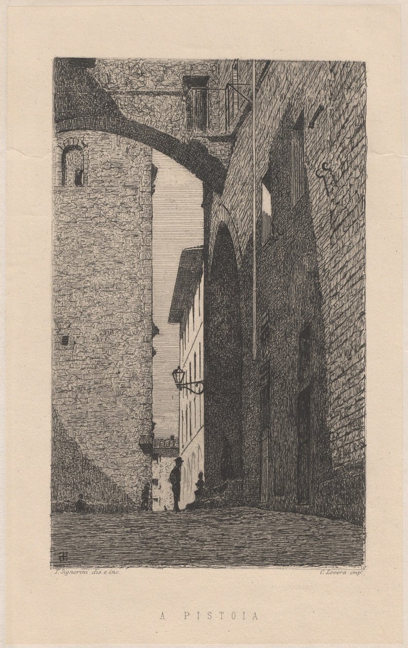 In Pistoia [In Pistoia] alkotó: Telemaco Signorini