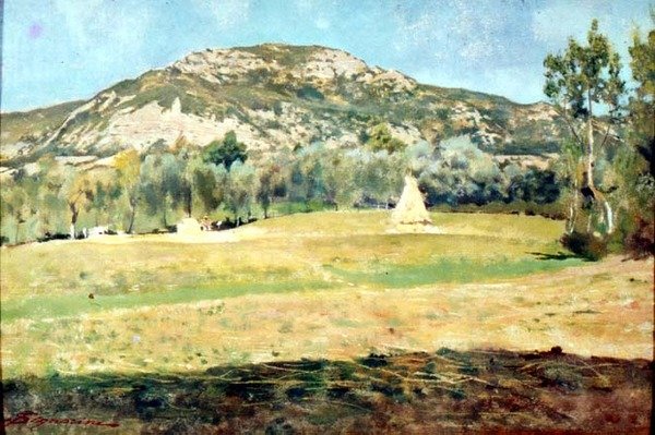 augusztus Pietramalában alkotó: Telemaco Signorini