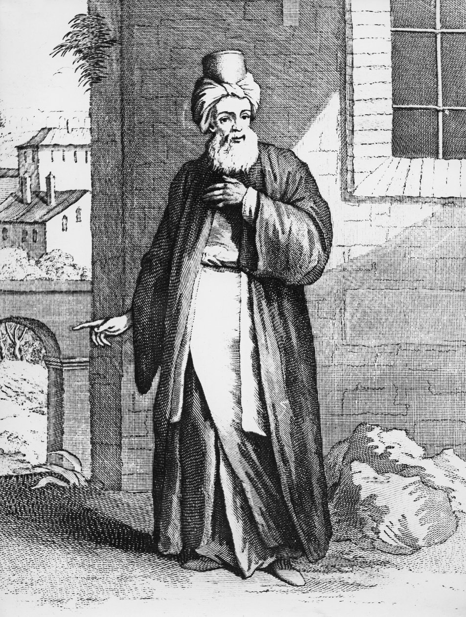 Egy zsidó, a „126 nyomtatvány gyűjteményéből, amelyek különböző népek velencei alakjait és ruháit ábrázolják”, 1783 (kézzel színezett metszet) alkotó: Teodoro Viero