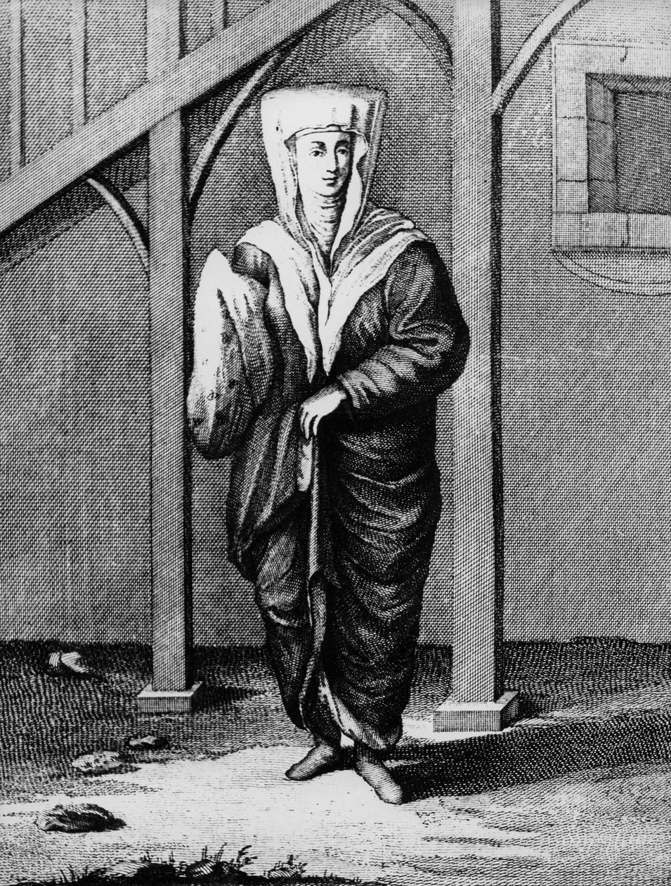 Egy zsidó nő, „126 nyomtatvány gyűjteményéből, amelyek különböző népek velencei alakjait és ruháit ábrázolják”, 1783 (kézzel színezett metszet) alkotó: Teodoro Viero