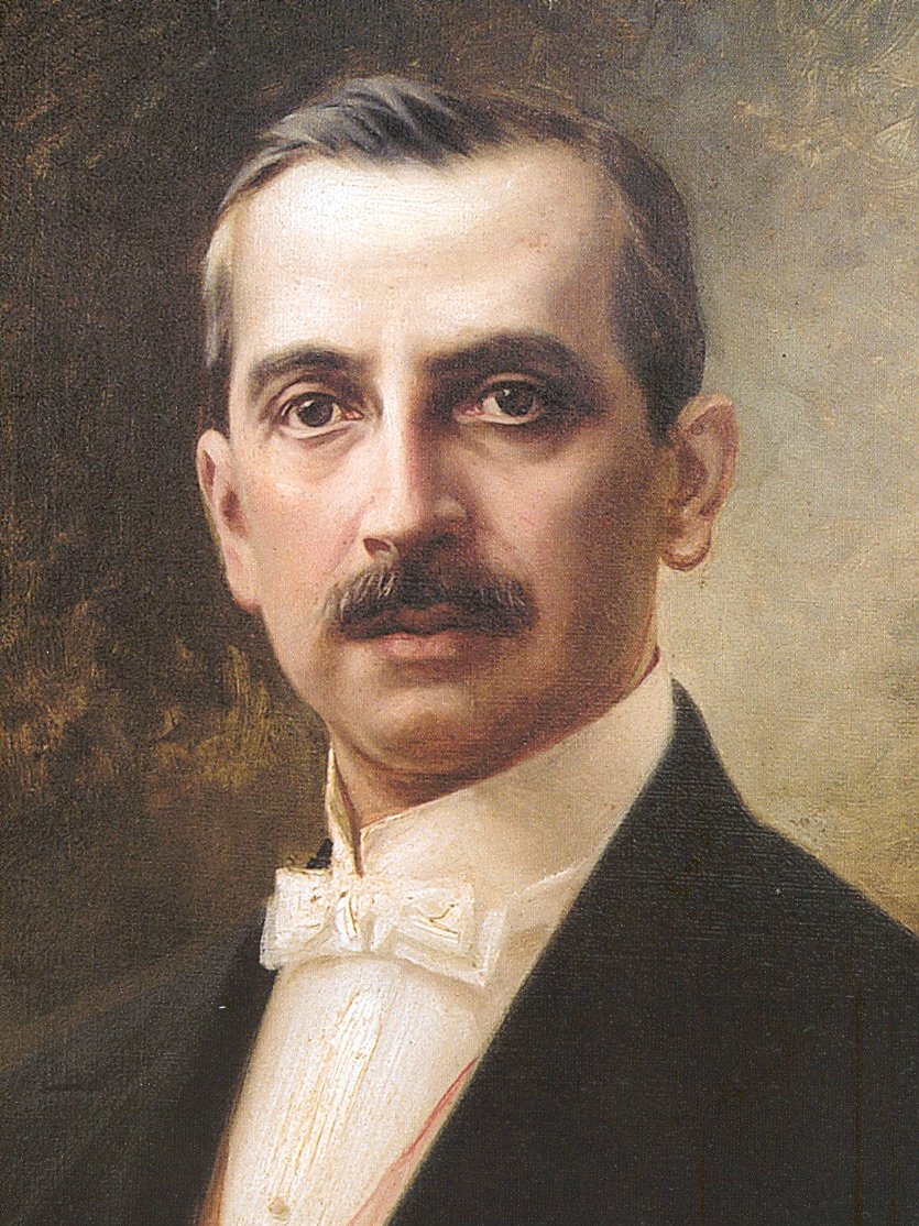 Javier Prado y Ugarteche portréja, 1871-1921, perui politikus és tanár alkotó: Teófilo Castillo
