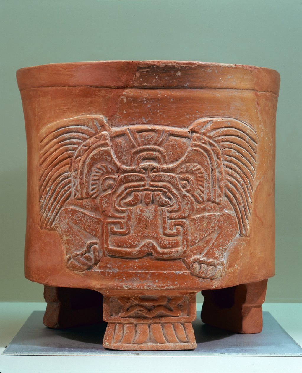 Állványváza, késői Xolalpan, 550-650 (kőedény) alkotó: Teotihuacan