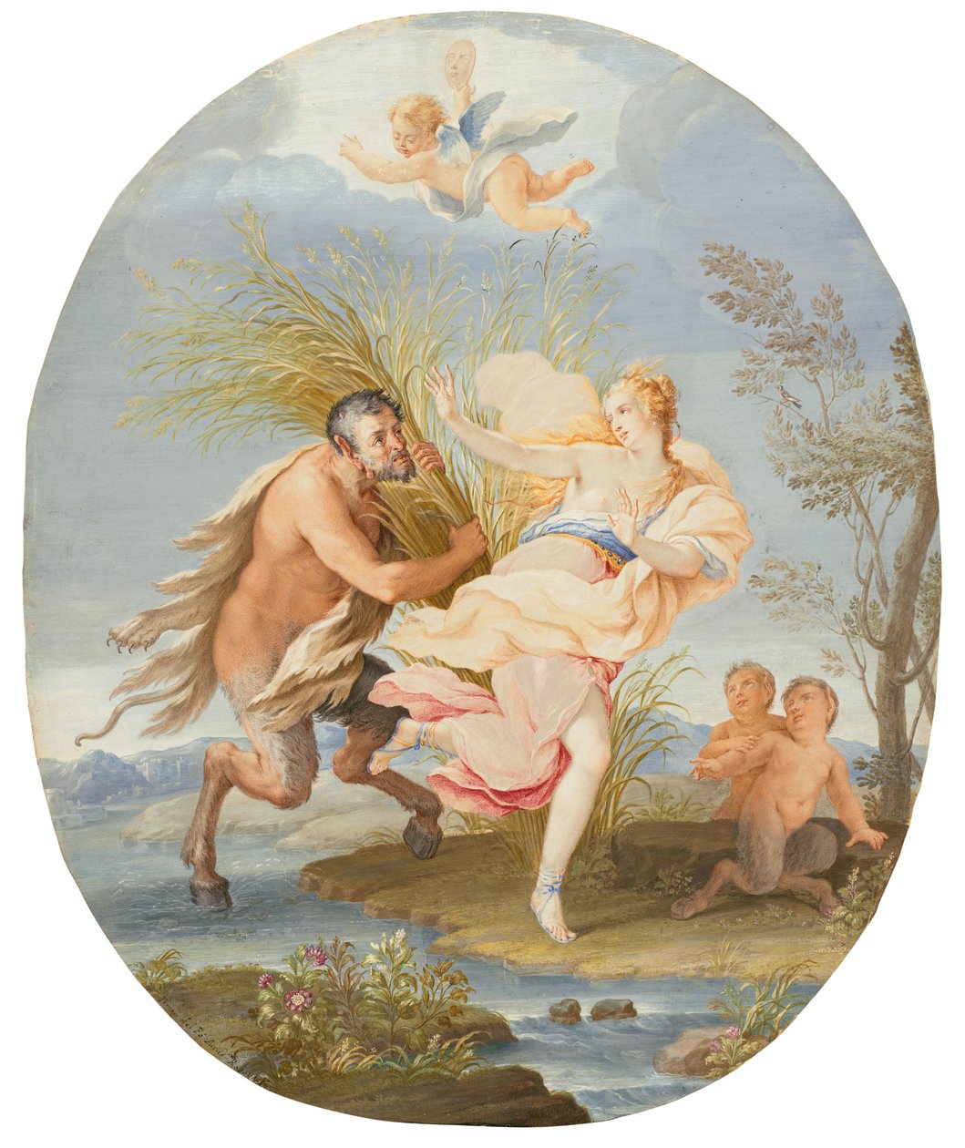 Pan és Syrinx alkotó: Teresa del Po