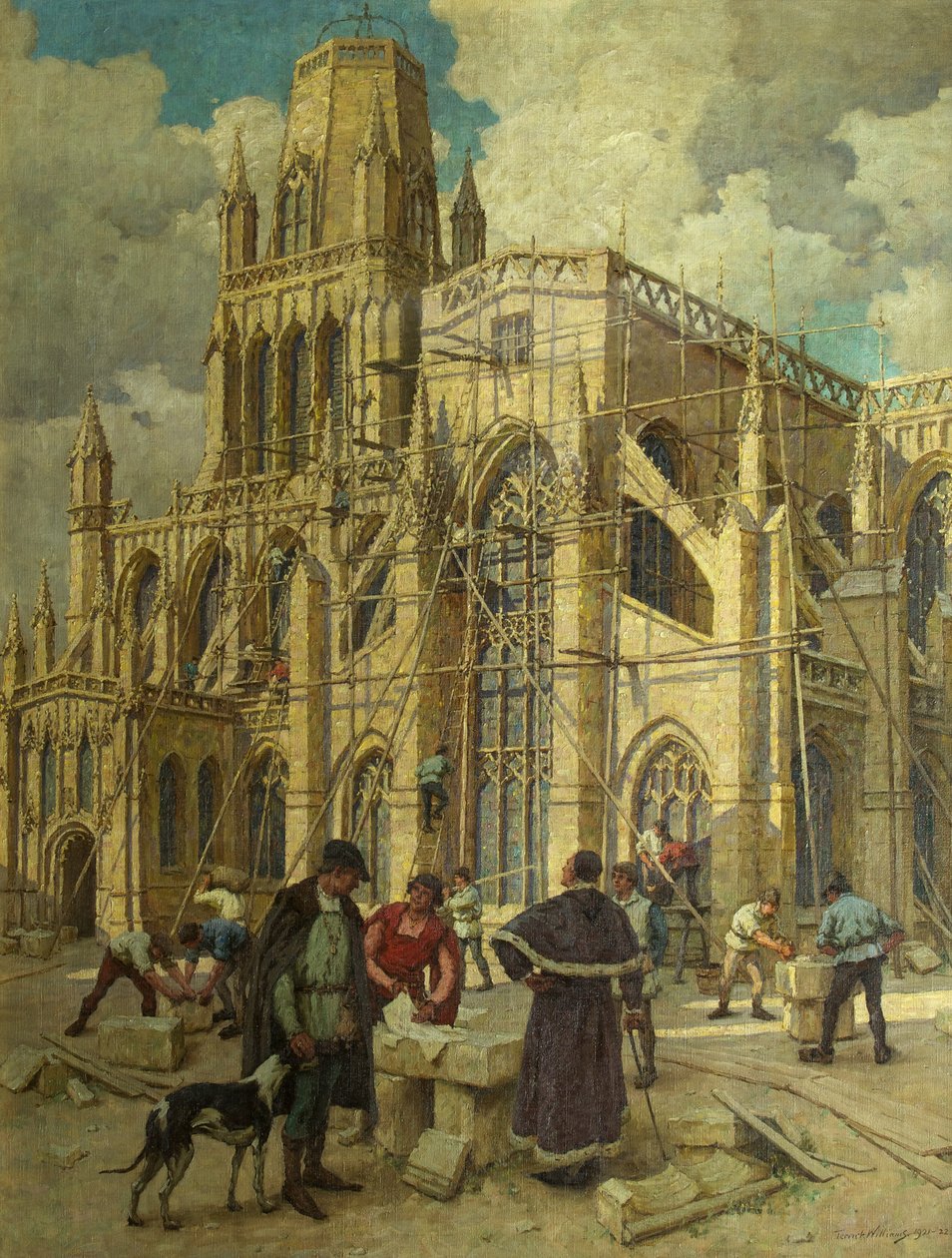 A St Mary Redcliffe újjáépítése, William Canynges 1452-ben alkotó: Terrick Williams