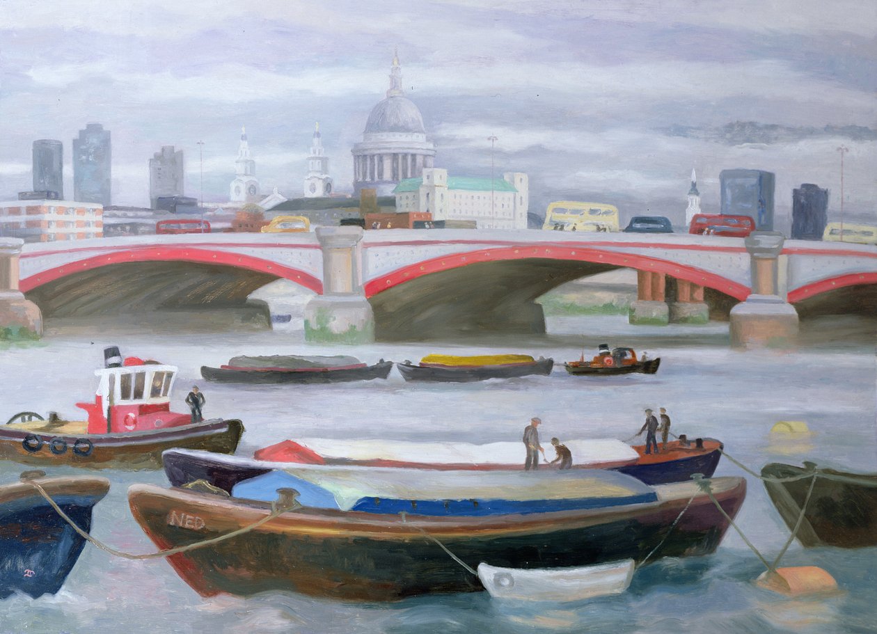 Forgalmas jelenet a Blackfriarsben, 2005 alkotó: Terry Scales