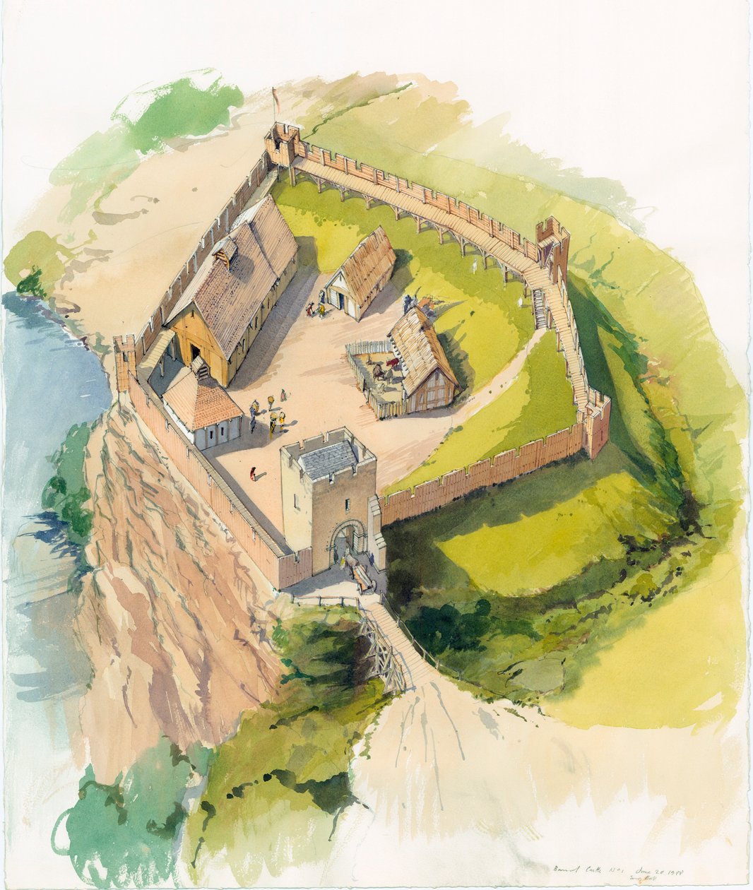 Barnard kastély, Durham, 1100 alkotó: Terry Ball