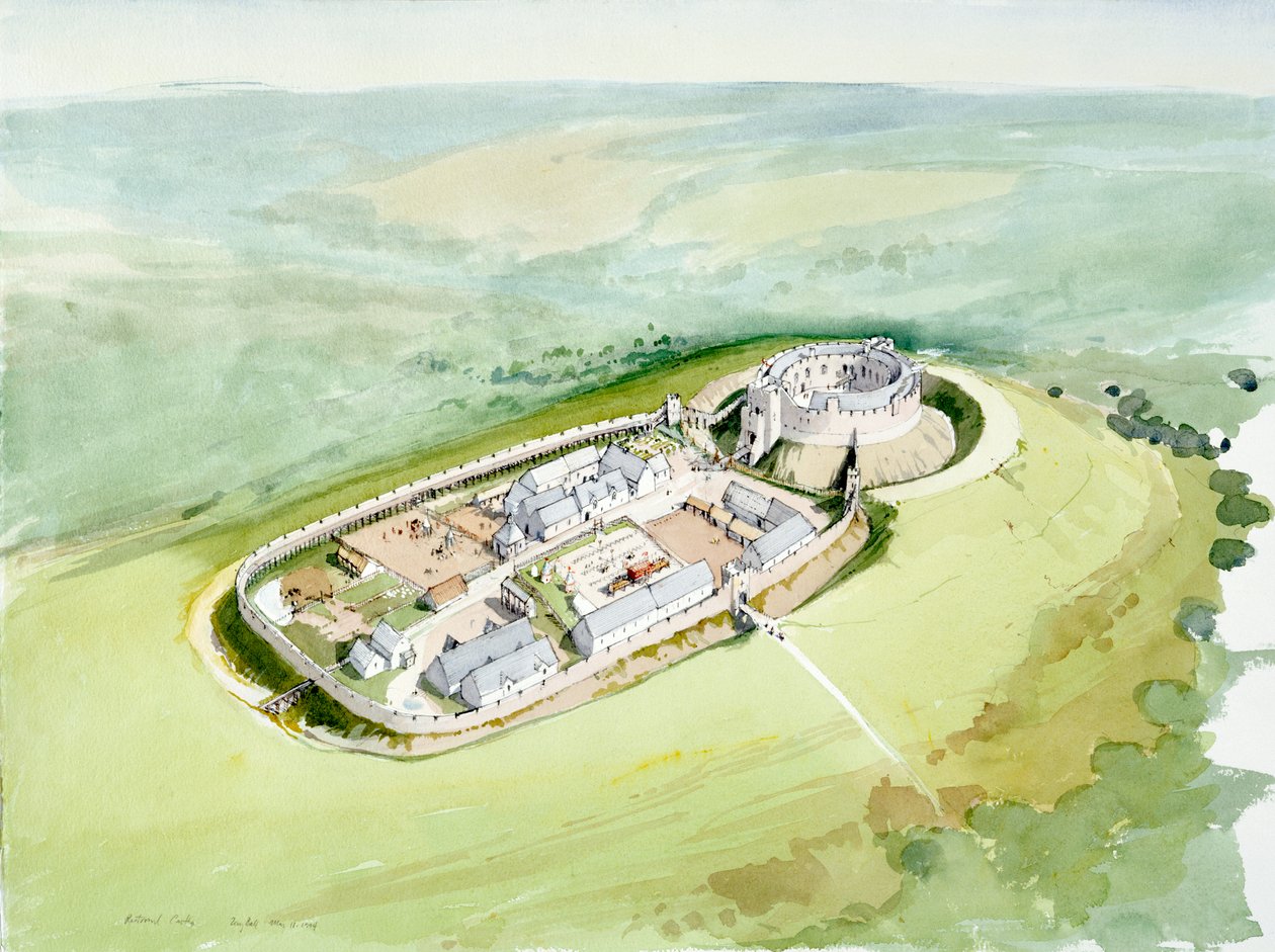 Restormel kastély, 14. század, 1990-2010 alkotó: Terry Ball