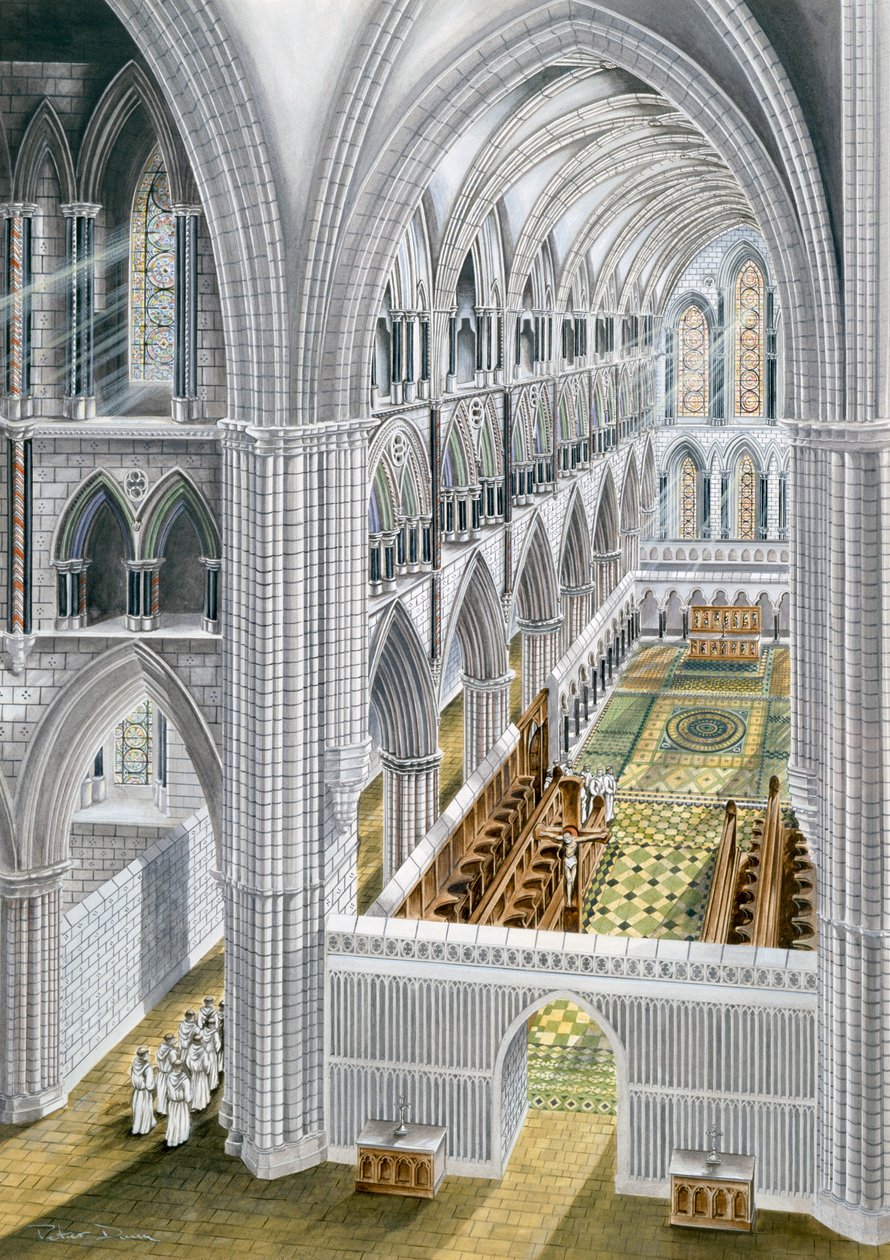 Rievaulx Abbey, early 13th century, c1990-2010 alkotó: Terry Ball