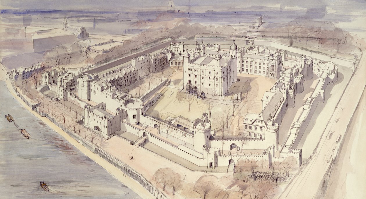 Londoni Tower, c1270, 1990-2010 alkotó: Terry Ball