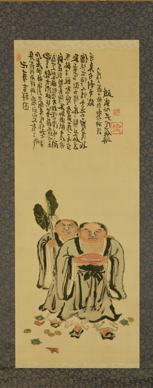 Tessai Tomioka (1836-1924) Kanzan és Jittoku alkotó: Tessai Tomioka