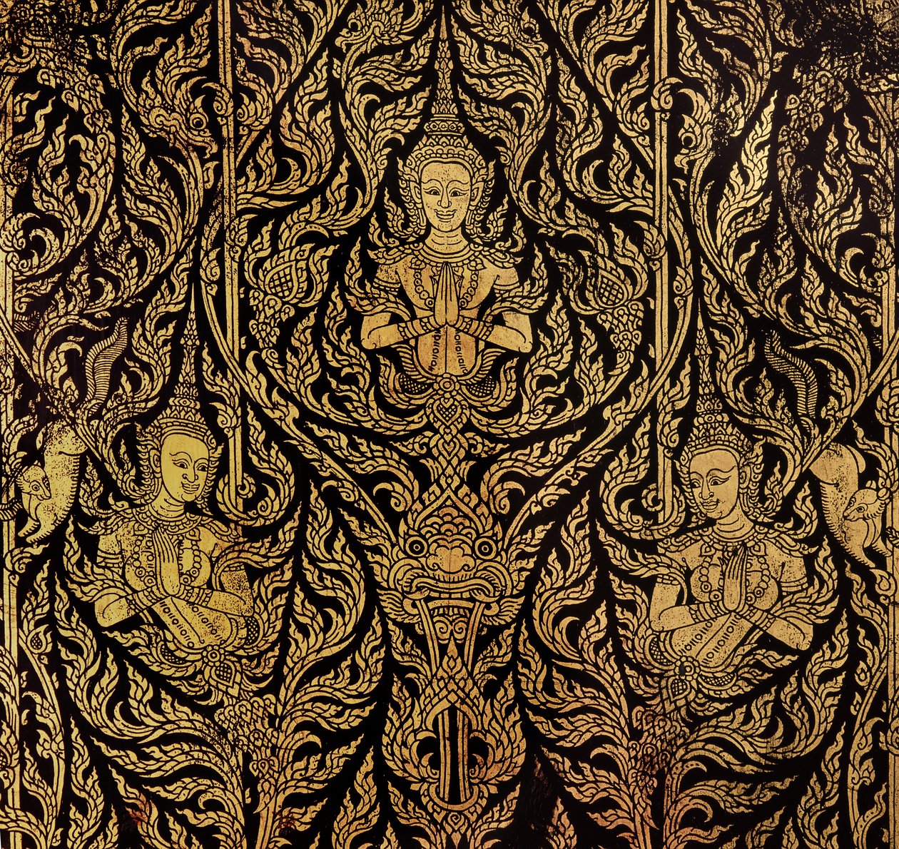 Egy szekrény részlete (lakkozott fa) alkotó: Thai School