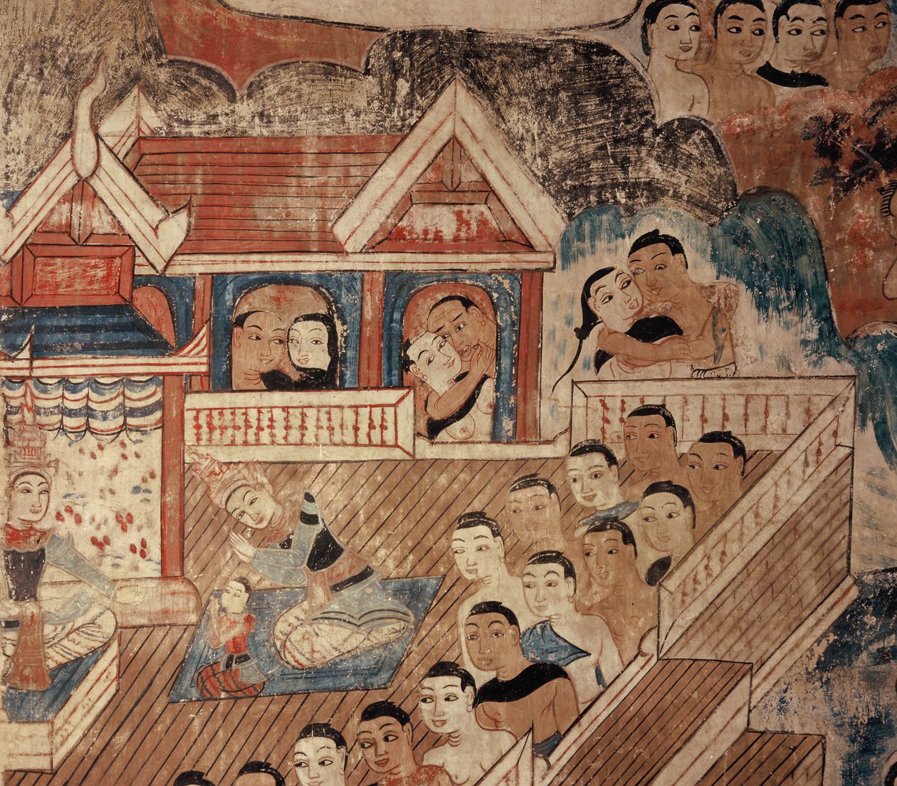 Falfestmény részlete alkotó: Thai School