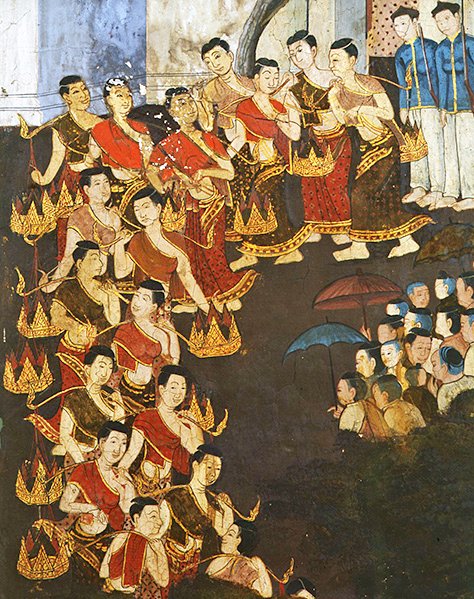 Fiatal lányok csoportja alkotó: Thai School