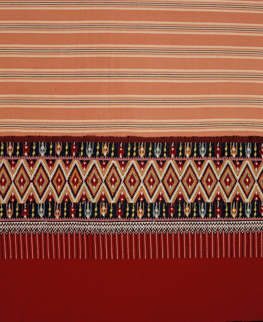 Lanna Tai Yuan szövet gyémánt alakú Jok, Mae Chaem, Thaiföld északi részén (textil) alkotó: Thai School