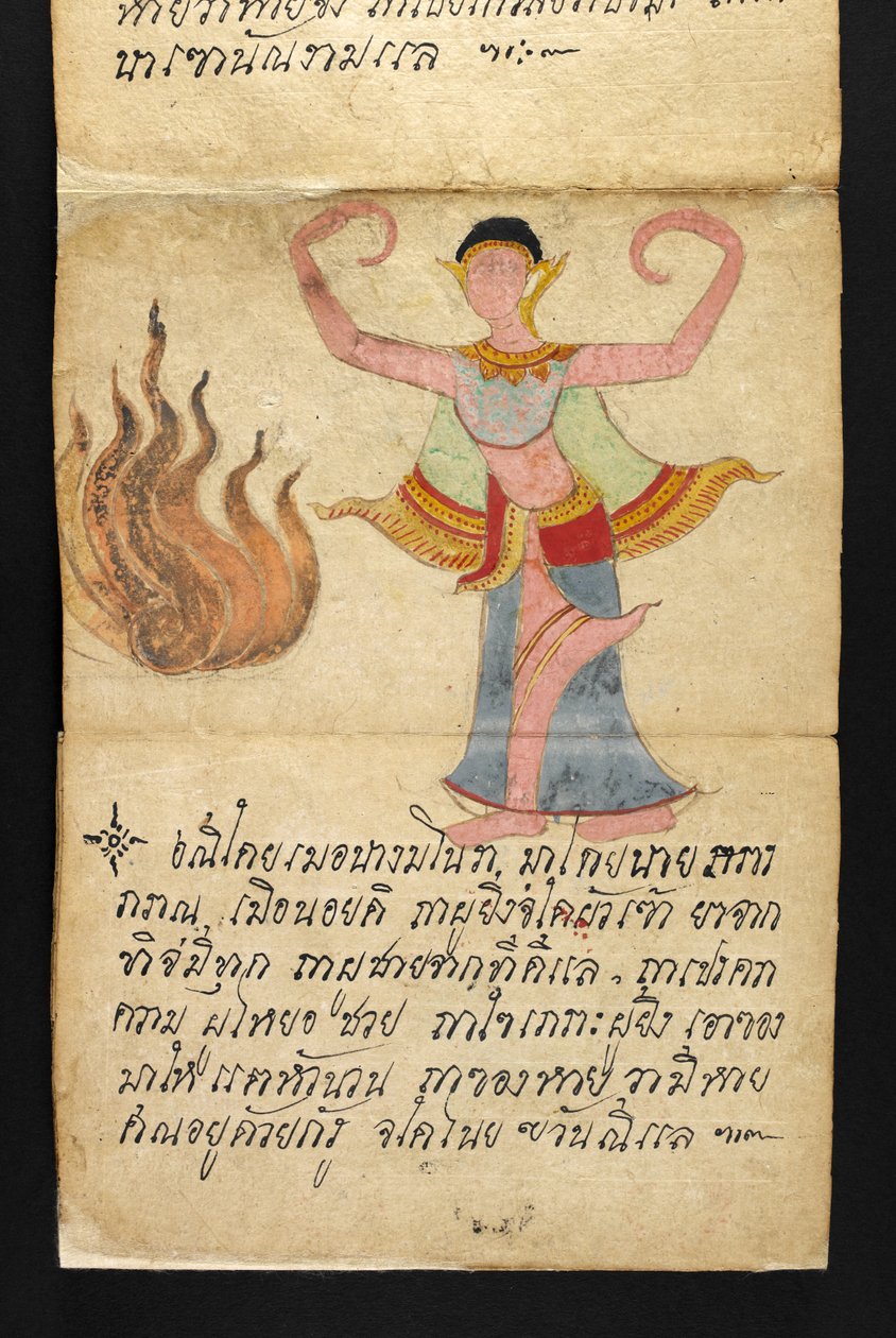 Vagy. 16482, f.7 „Satra”  Jóslásról és tanácsokról a boldog és egészséges élethez (hajtogatós könyv) alkotó: Thai School