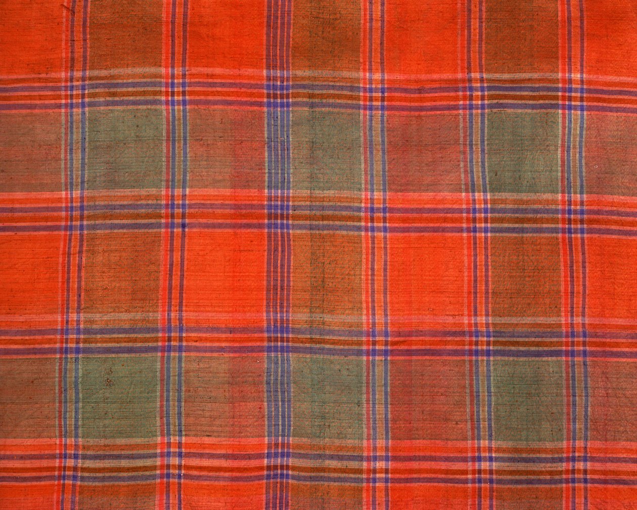 Kockás mintás szövet, Surin, Thaiföld (textil) alkotó: Thai School