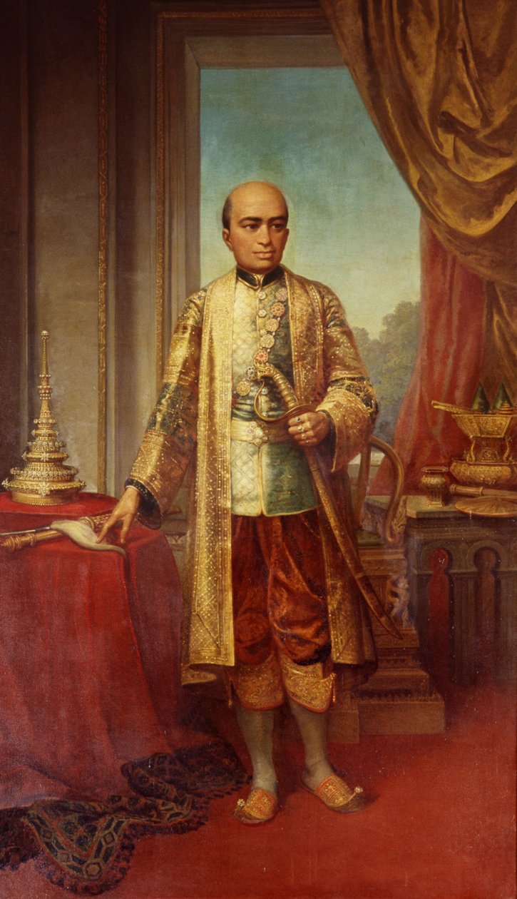 Phra Buddha Lertla Napalai király portréja alkotó: Thai School