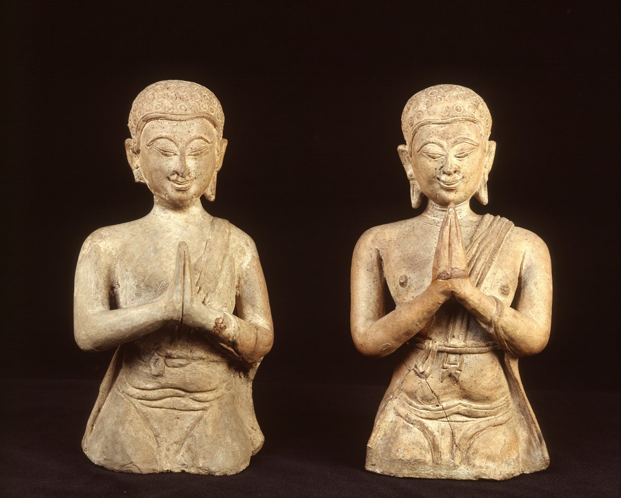 Imádkozó terrakotta figurák, Sukhothai időszak alkotó: Thai School