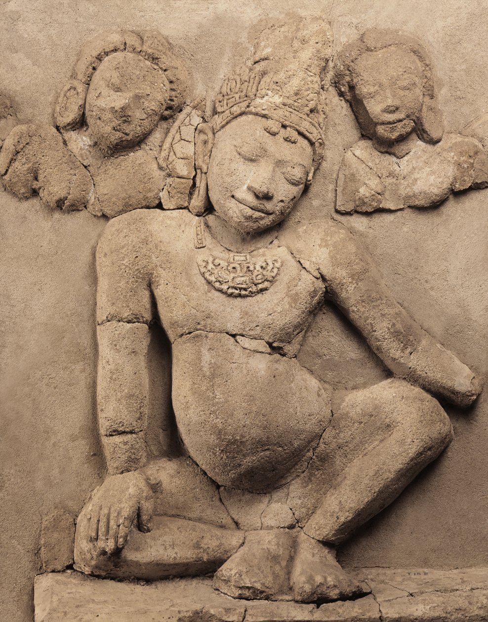 Megkönnyebbülés, Chedi Chula Pathom, Dwaravati Iskola (Stukkó) alkotó: Thai School