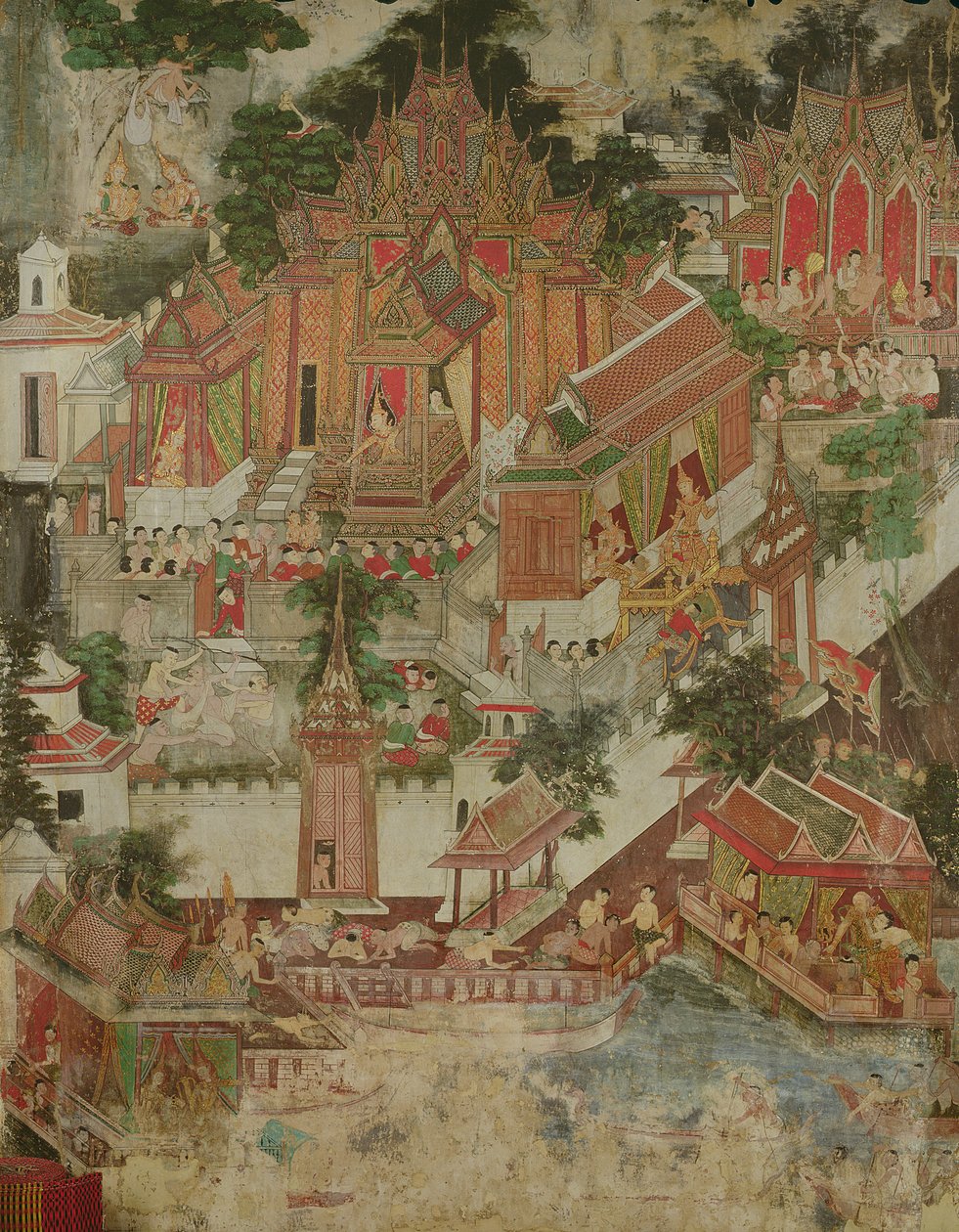 Vessantara Jataka, Wat Suwannaram, Thonburi, 1831 alkotó: Thai School
