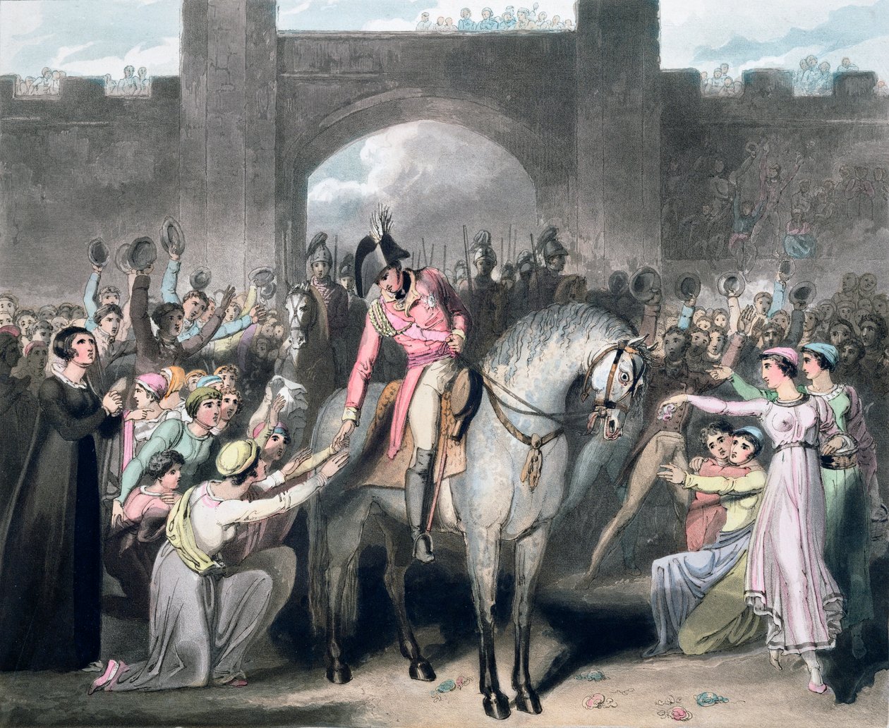 Toulouse elfoglalása, Franciaország, 1814. április 10., 1819 alkotó: Thales Fielding