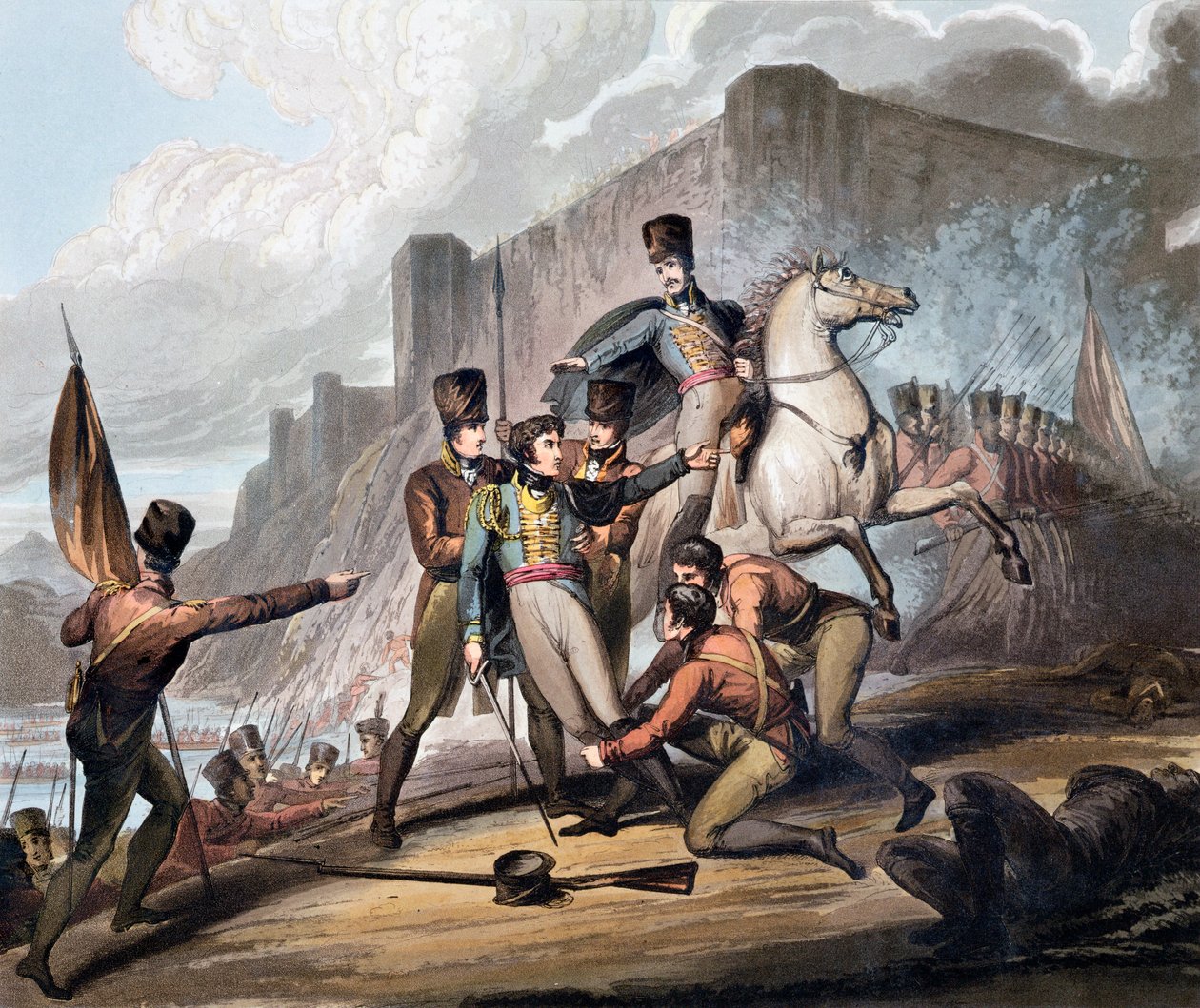 Második portói csata, Portugália, 1809. május 12., 1819 alkotó: Thales Fielding