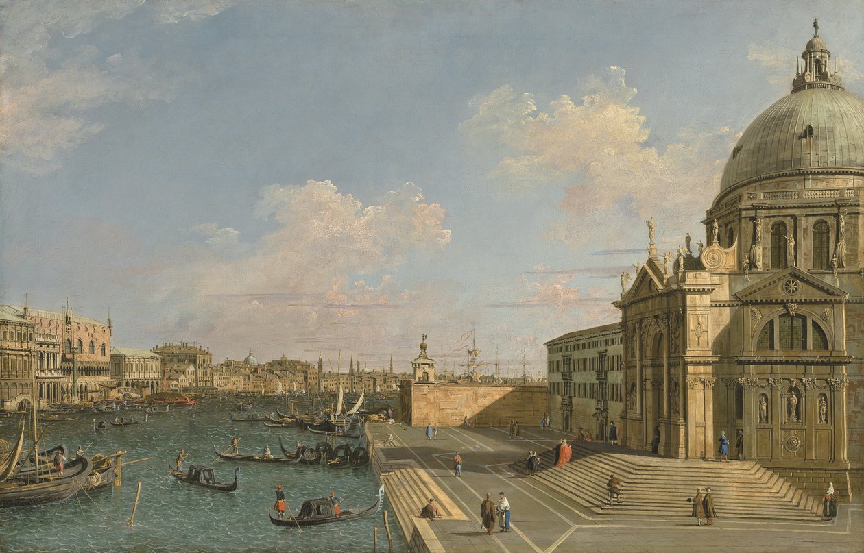 A velencei Canal Grande bejárata, keletre néző, 1730 körüli évek (olaj, vászon) alkotó: The Bateman Master