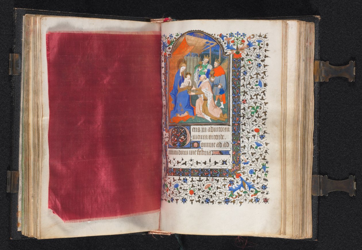 Órakönyv Párizs használata: Fol. 66v, díszített szegély, c. 1420. alkotó: The Bedford Master