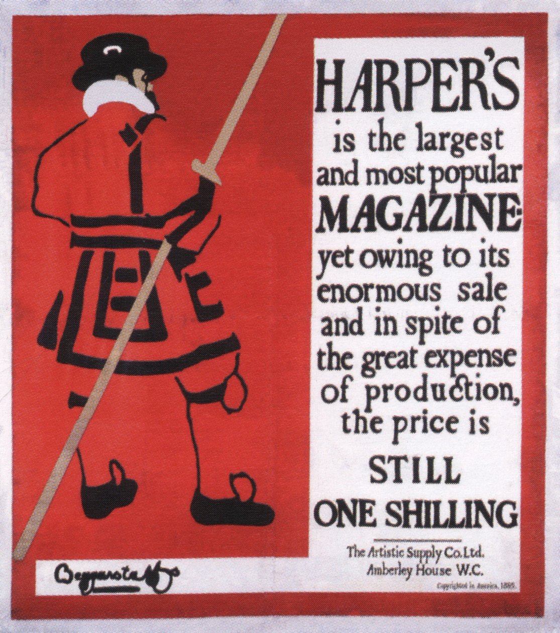 Harper’s Magazine, 1896 alkotó: The Beggarstaffs