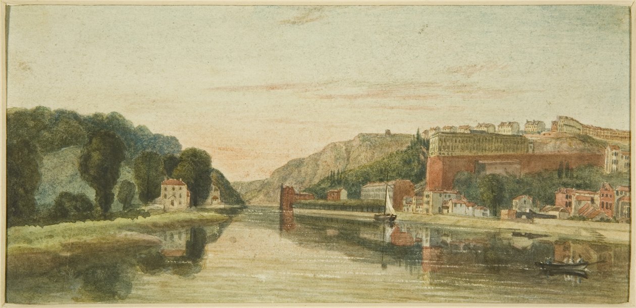 Hotwells, Clifton és az Avon Gorge (ceruza és akvarell papíron) alkotó: The Rev. John Eagles