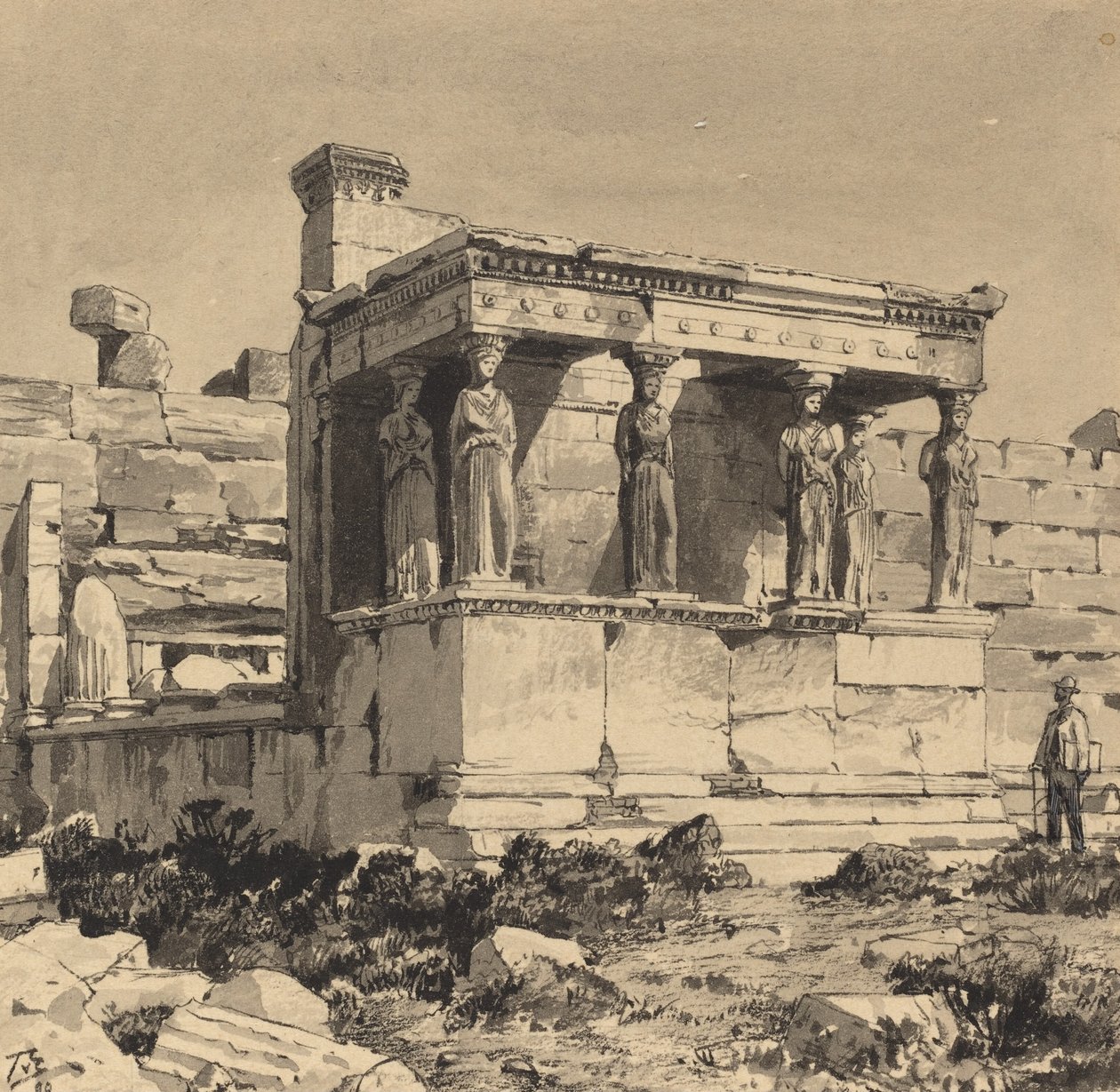 Erechtheion, 1890. alkotó: Themistocles von Eckenbrecher