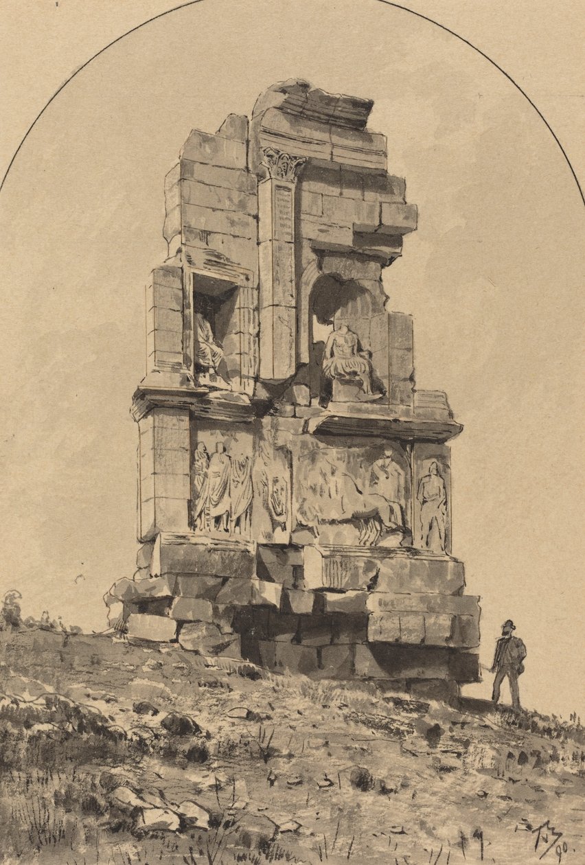 Philopappos emlékműve, 1890. alkotó: Themistocles von Eckenbrecher