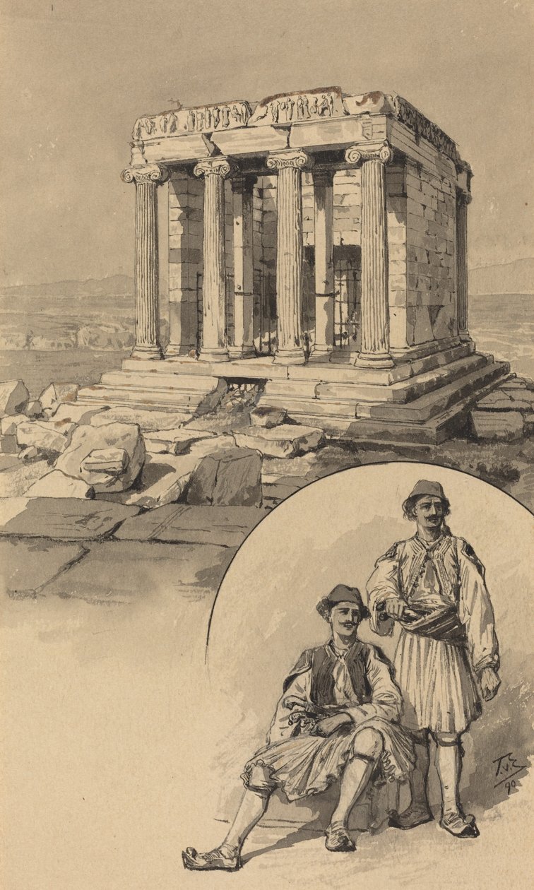 Nike templom, 1890. alkotó: Themistocles von Eckenbrecher