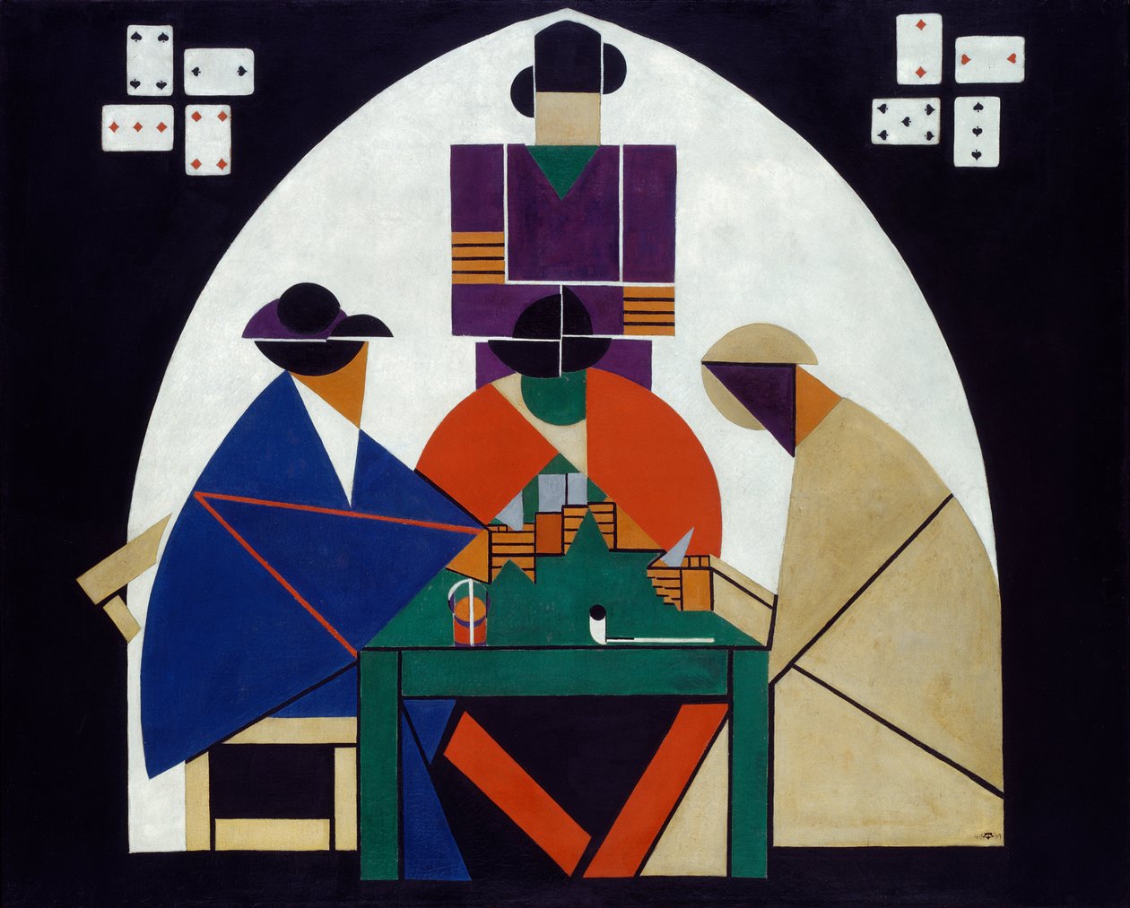 Kártyajátékosok alkotó: Theo van Doesburg