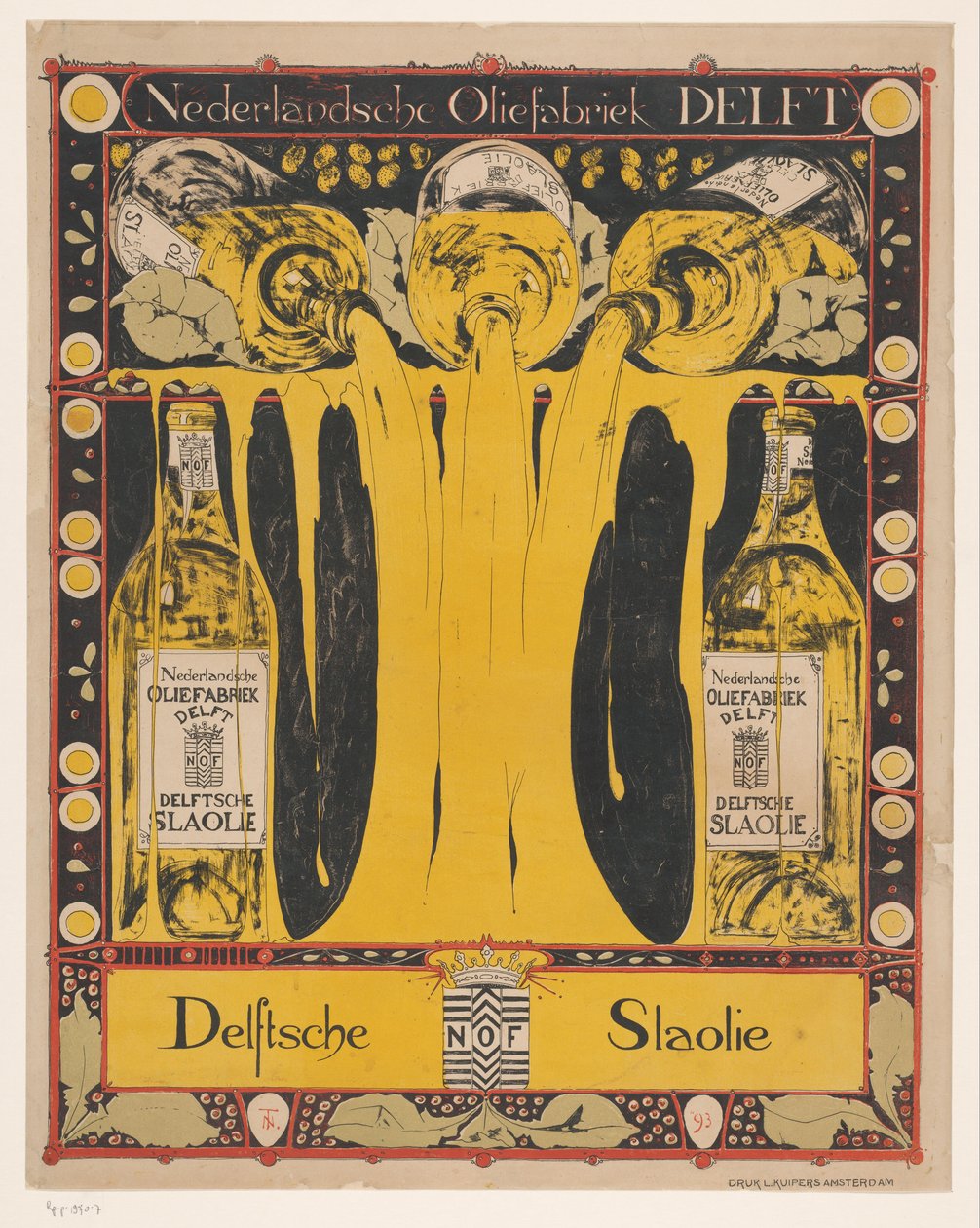 Nederlandsche Oliefabriek Delft Delft Salad Oil (eredeti cím a tárgyon) alkotó: Theo Nieuwenhuis