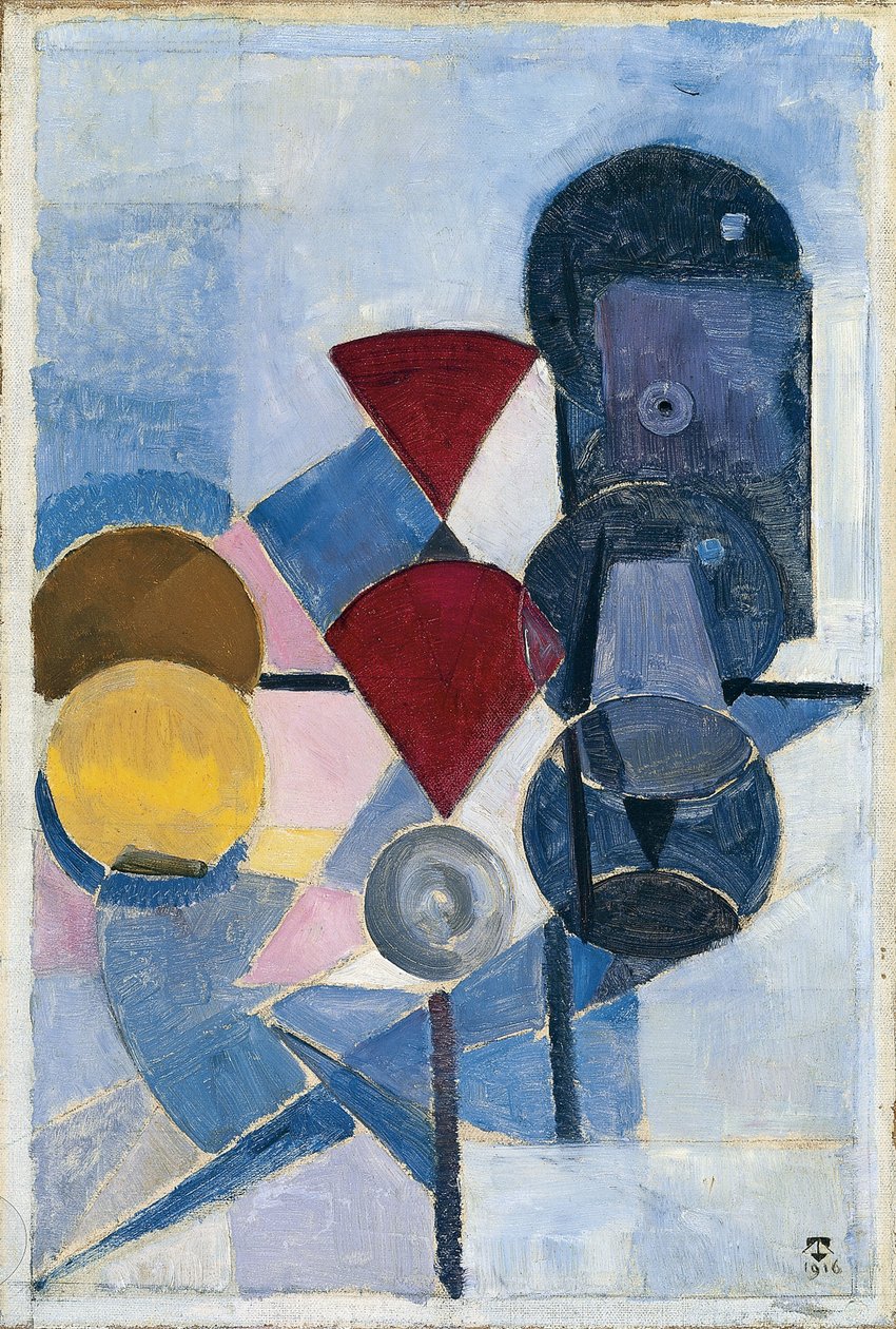 Kompozíció II. Csendélet, 1916 alkotó: Theo van Doesburg