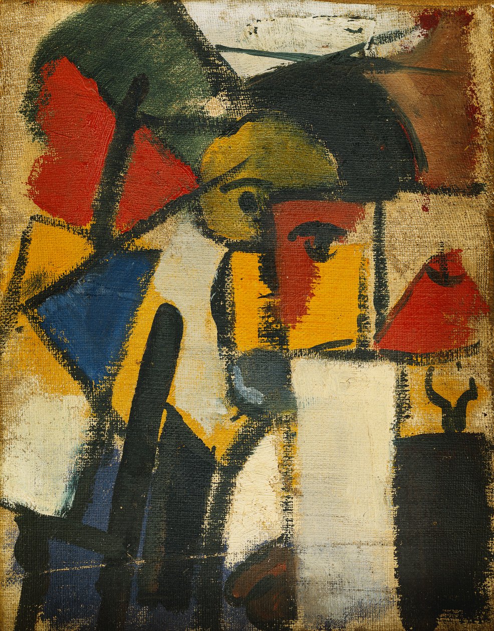 Fej; Tete, 1914 alkotó: Theo van Doesburg