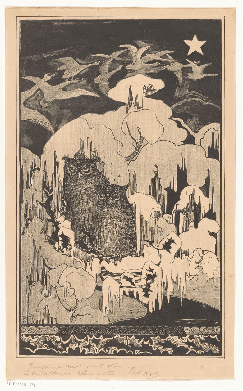 Karácsony este (eredeti cím) alkotó: Theo van Hoytema (signed by artist)