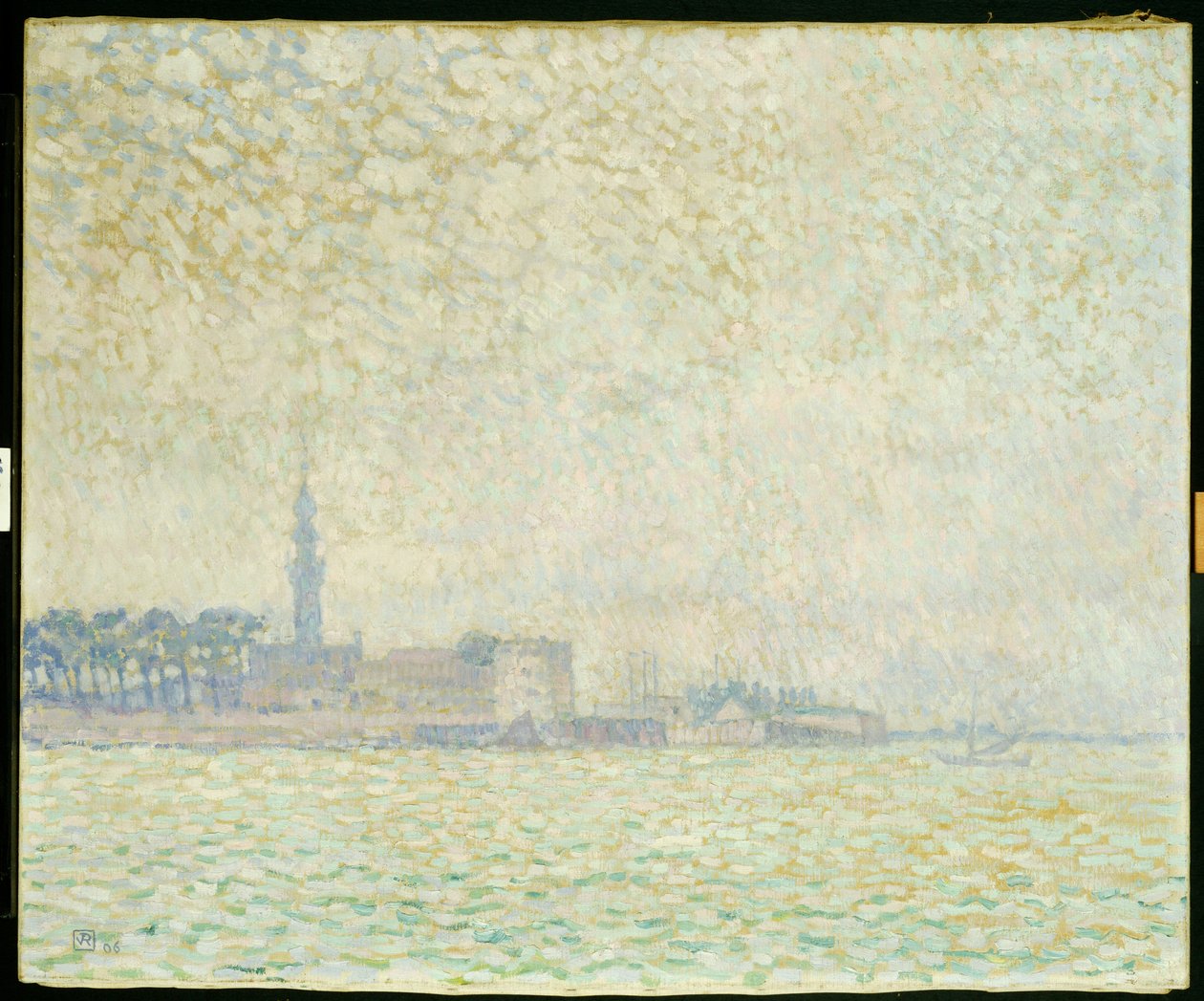 Veere képe, Ködös reggel, 1906 alkotó: Théo van Rysselberghe