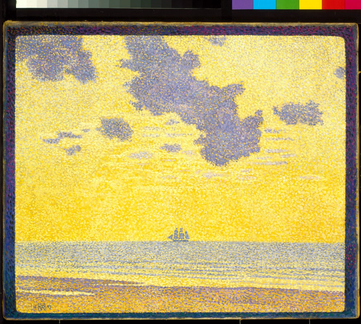 Nagy felhők (olaj, vászon) alkotó: Théo van Rysselberghe