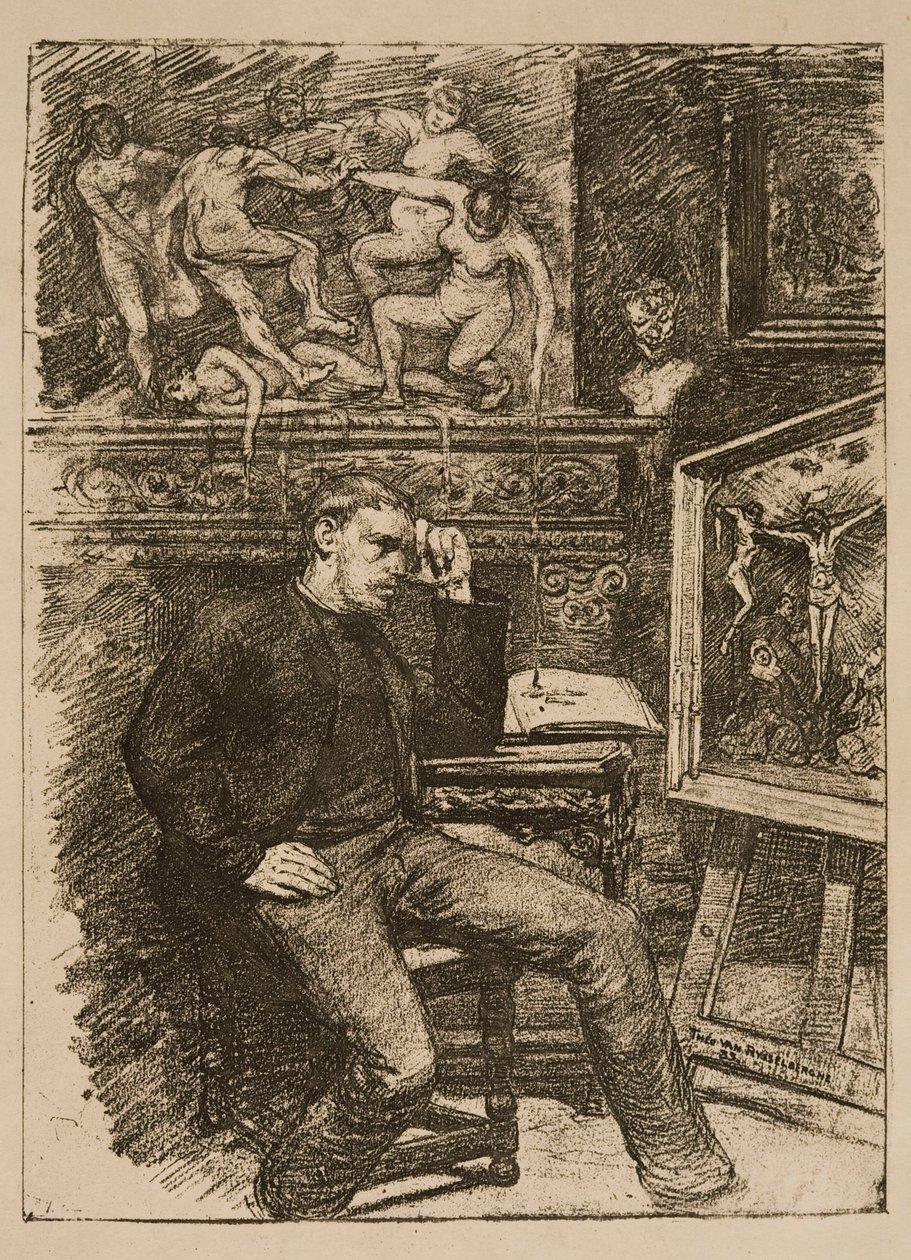 Emile Verhaeren „Contes de minuit” című kisregényének előképe alkotó: Théo van Rysselberghe