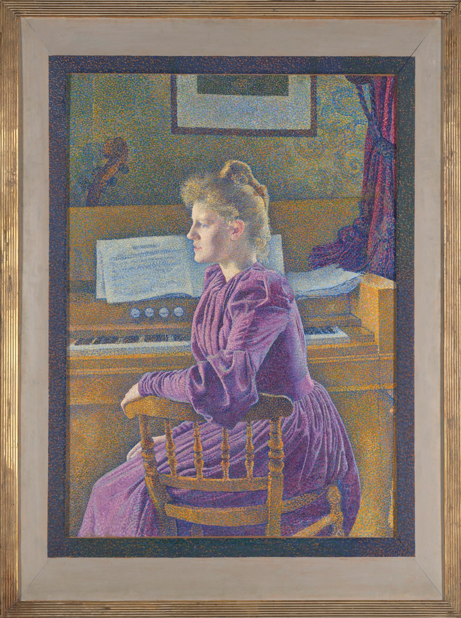Maria Sèthe a harmóniumnál alkotó: Théo van Rysselberghe