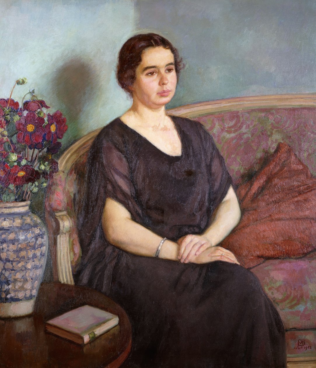 Madame Dubois portréja, 1922 alkotó: Théo van Rysselberghe