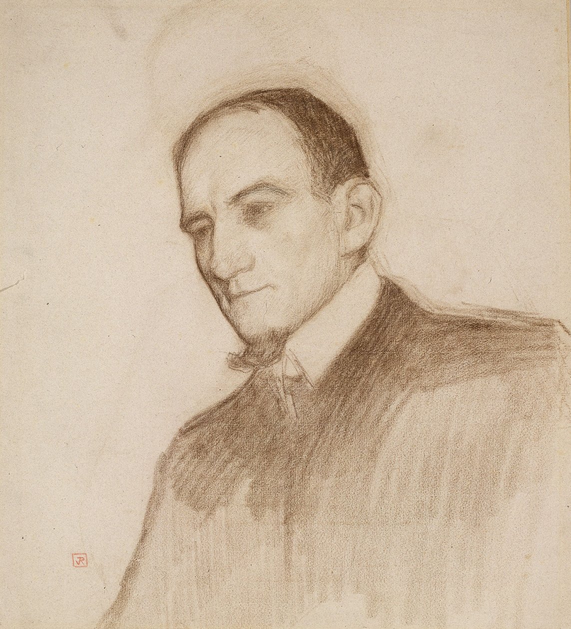 Félix Fénéon portréja alkotó: Théo van Rysselberghe