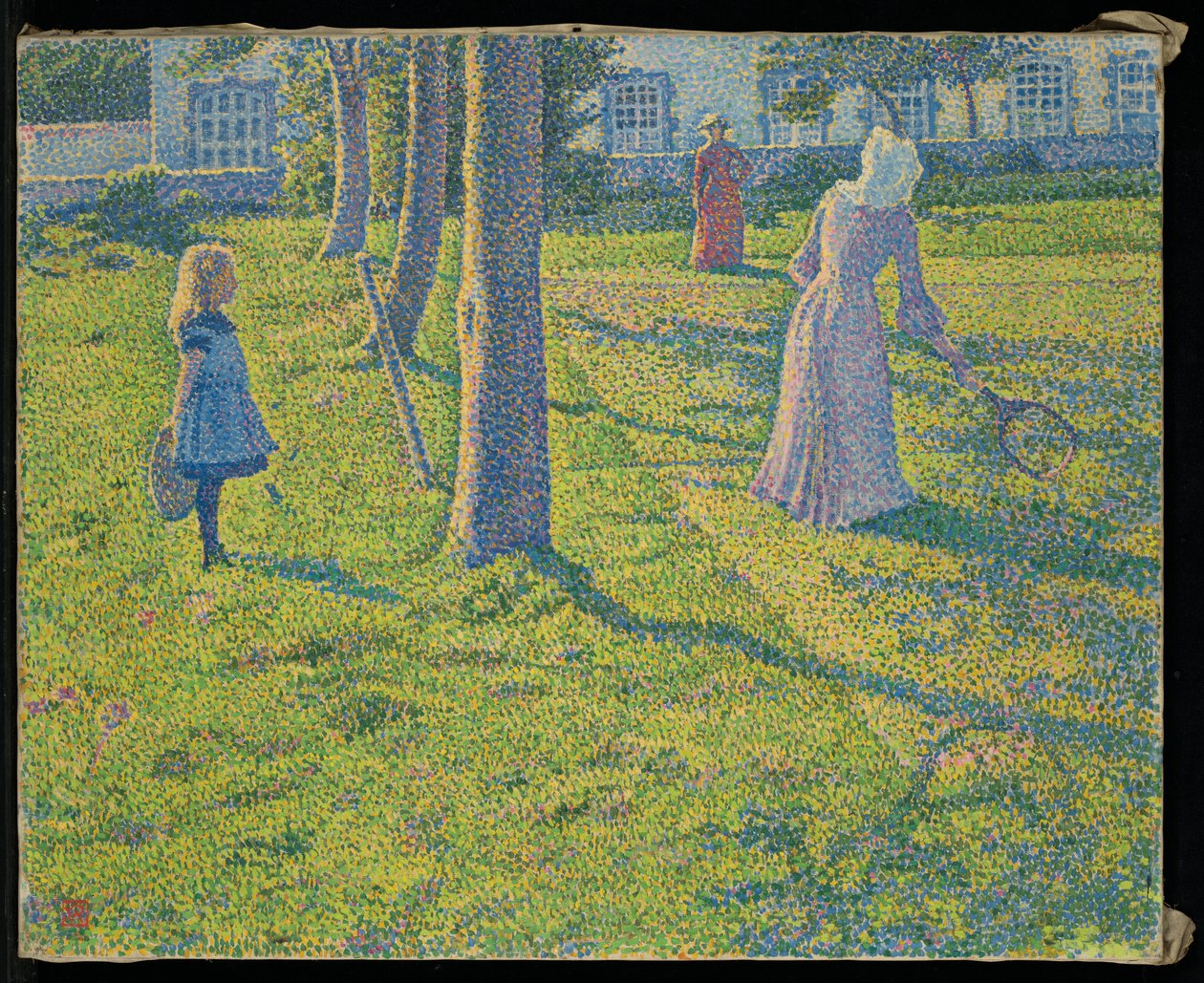 A Thuinban vagy a The Tennis Partyban alkotó: Théo van Rysselberghe