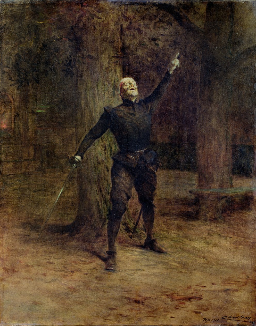 Constant Coquelin (1841-1909), mint Cyrano de Bergerac alkotó: Theobald Chartran