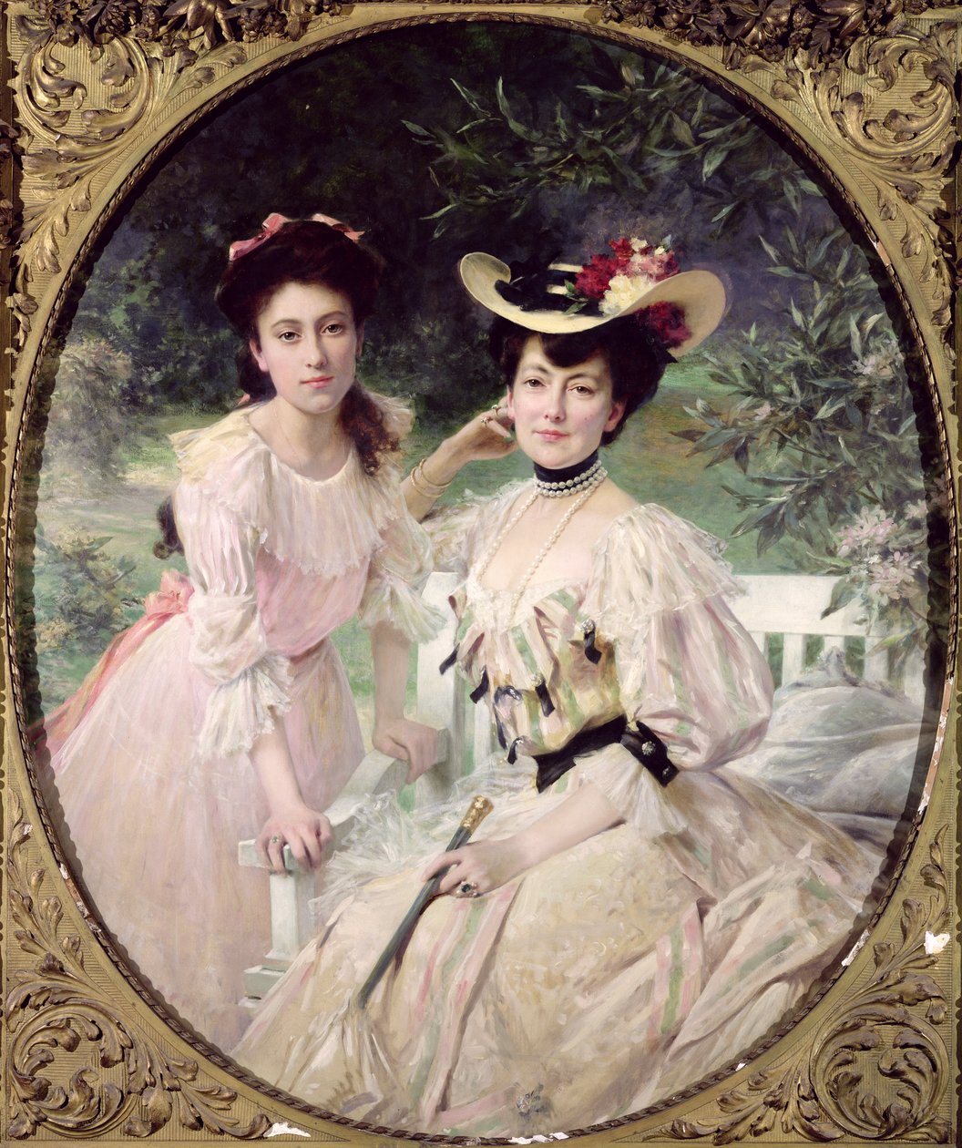 Madame Collas és lánya, Giselle, 1903 alkotó: Theobald Chartran