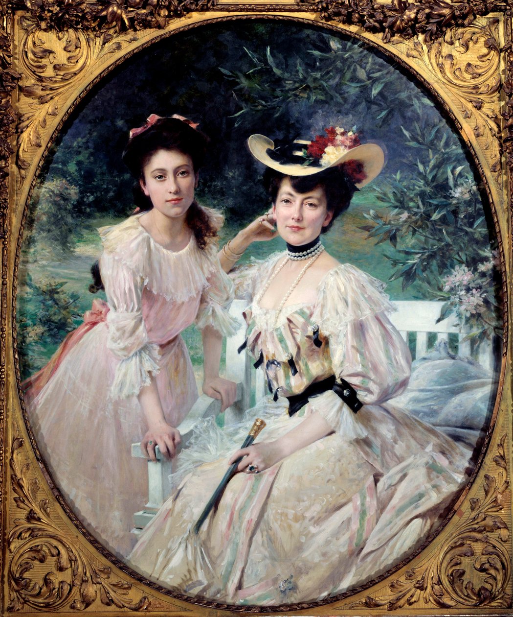 Madame Collas és lánya portréja Theobald Chartran festménye (1849-1907) 1903 V. 1,63x1,3 m Párizs, Muse d