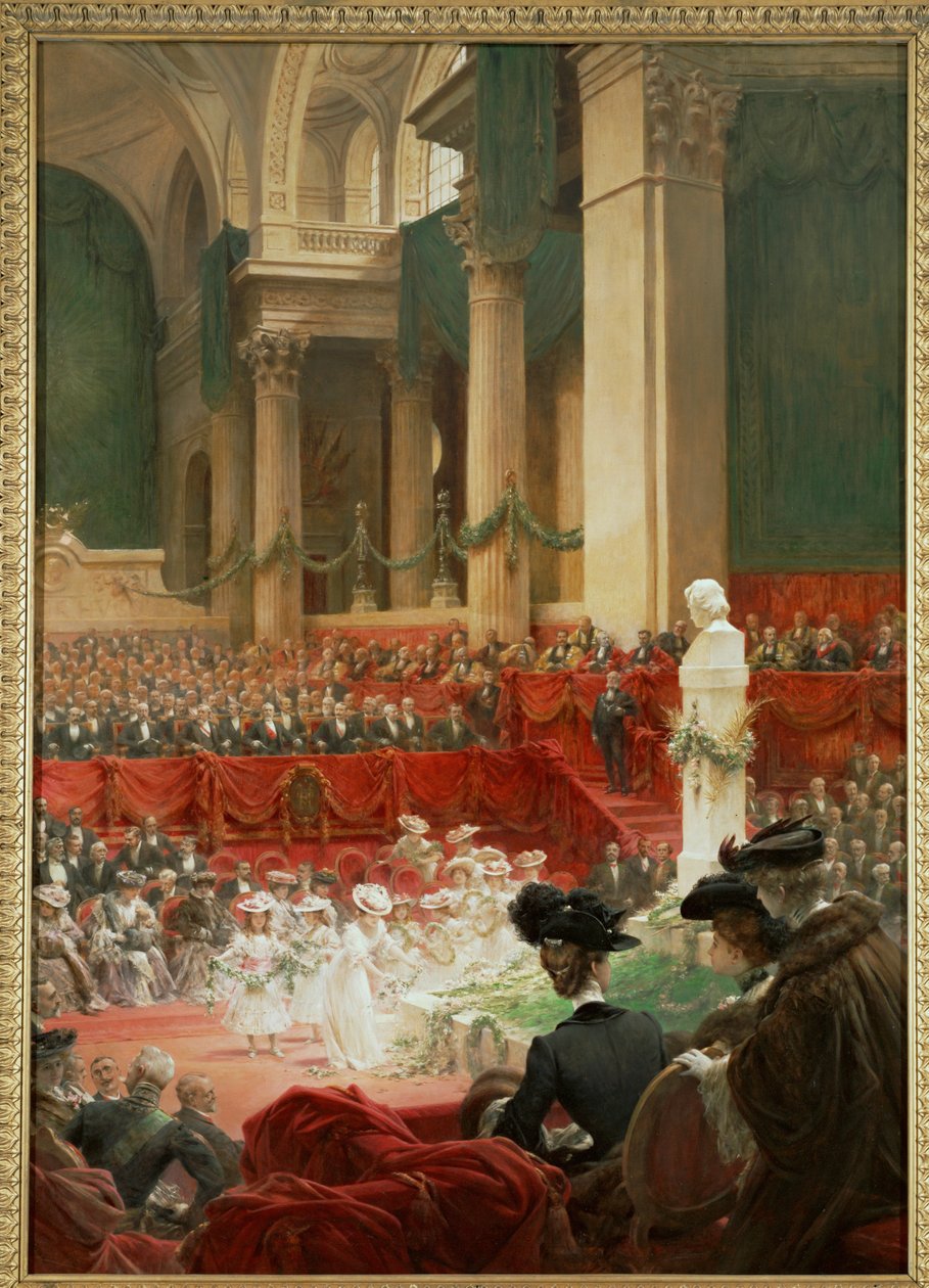 Victor Hugo költő születésének századik évfordulójának ünneplése ... (festmény, vászon) alkotó: Theobald Chartran