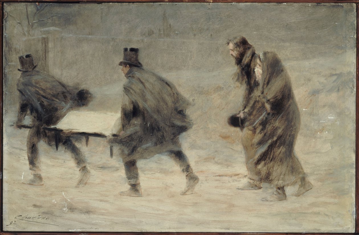 A temetés alkotó: Theobald Chartran